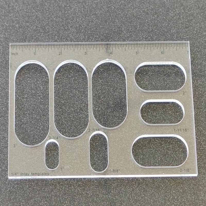 KINGRIA 8 in1 Bowtie Jia Router Template for Woodworking 1/4'' Thick DIY Router Template Jig Kit Acrylic Grommet Inlay Template Decorative Guide (Grommet) - Image 1